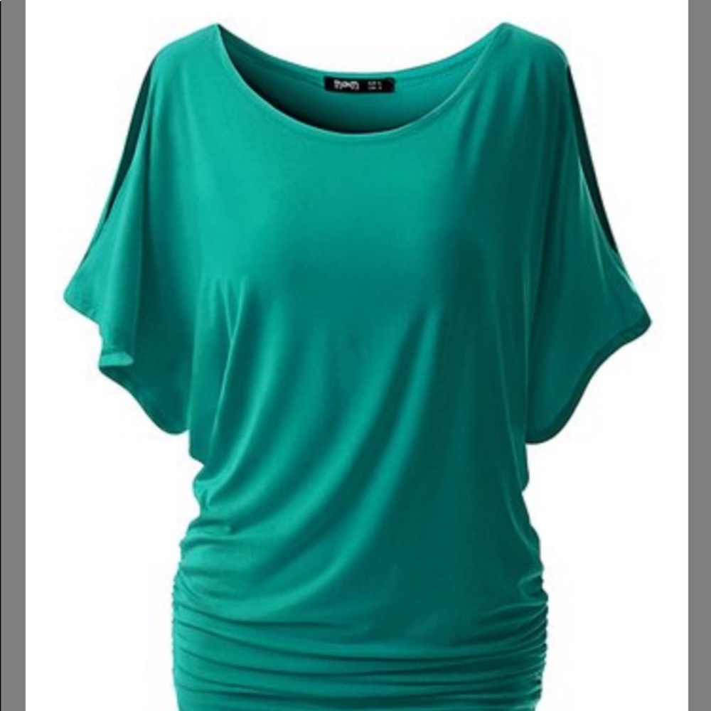 Brand new Jade Ruched-Side Cutout dolman shirt